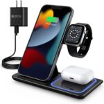 Wireless Charging Station, 3 in 1 Foldable Wireless Charger ...