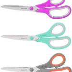 Scissors, iBayam 8″ Multipurpose Scissors Bulk 3-Pack,...