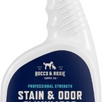 Rocco & Roxie Stain & Odor Eliminator for Strong Odor – Enzyme-Powered Pet Odor Eliminator for Home – Carpet Stain Remover for Cat and Dog Pee – Enzymatic Cat Urine Destroyer – Carpet Cleaner Spray