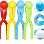 SupMLC Snowball Maker 4 Pack Snow Toys for Kids Snow Ball Fights Tool Kids Winter Outdoor Toys Snow Ball Clip Snow Games for Kids