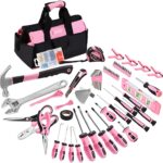 FASTORS Pink Tool Set, 228-Piece Tools with Pink Tool Kit fo...
