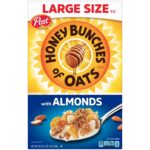 Honey Bunches of Oats with Almonds, Heart Healthy, Low Fat, ...