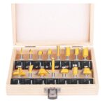 KOWOOD Router Bits Set of 15 Pieces 1/4 Inch Woodwork Tools ...