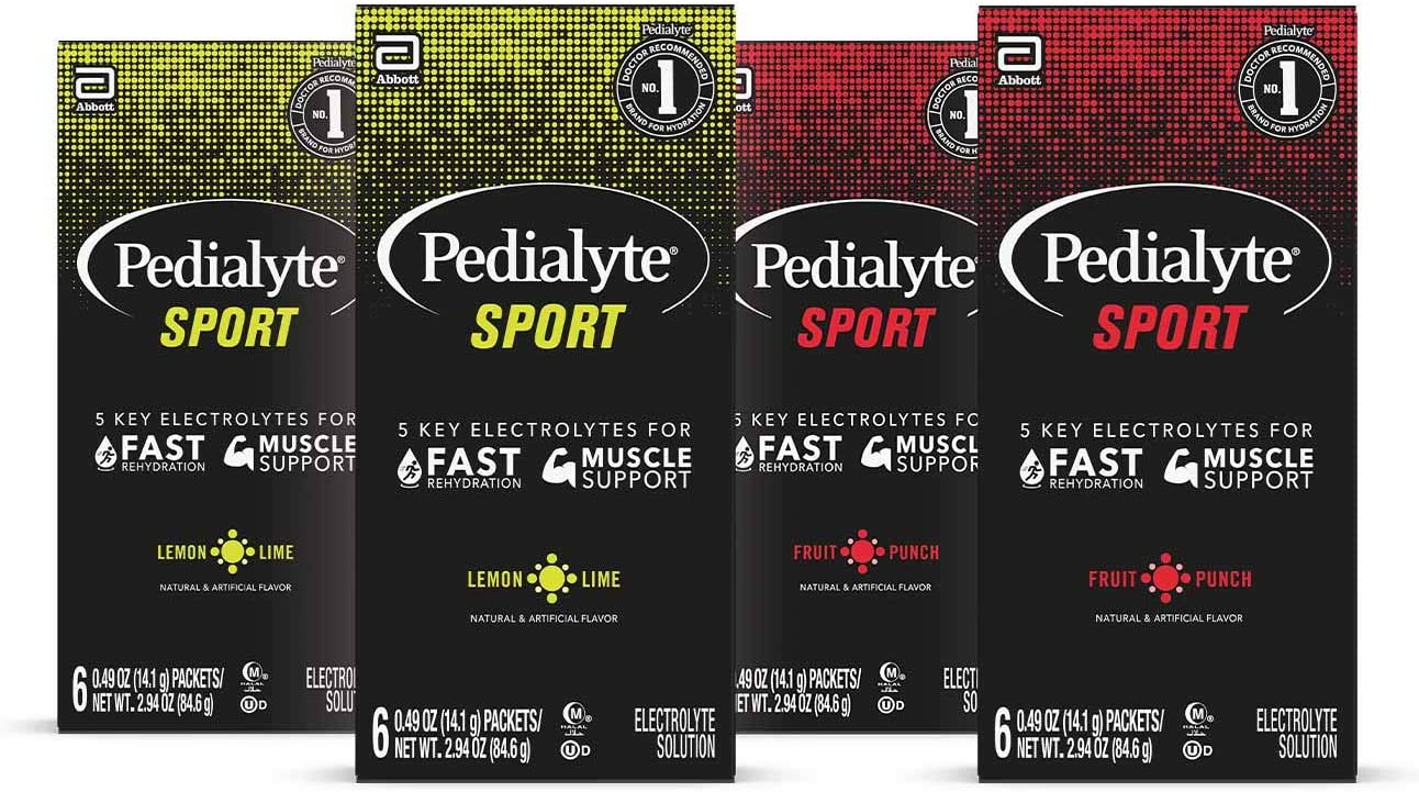 Pedialyte Sport Electrolyte Powder, Fast Hydration with 5 Ke