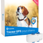 Tractive Waterproof GPS Dog Tracker – Location & Activity, Unlimited Range & Works with Any Collar (White – Newest Model)
