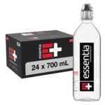 Essentia Bottled Water, 700 mL, Pack of 24 Bottles; 99.9% Pure, Infused with Electrolytes for a Smooth Taste, pH 9.5 or Higher; Ionized Alkaline Water