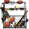 Kinghouse Garage Sports Equipment Organizer, Ball Storage Ra