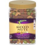 PLANTERS Deluxe Salted Mixed Nuts, Resealable Canister &#821...