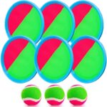 Aywewii Toss and Catch Ball Set,3 Set Catch Game Toys Outdoor Games for Kids Backyard Games with 6 Paddles 3 Balls,Perfect Beach Toys Gift for Kids/Adults (Upgraded)