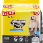 Glad for Pets Black Charcoal Puppy Pads-New & Improved Puppy Potty Training Pads That Absorb & NEUTRALIZE Urine Instantly-Training Pads for Dogs, Dog Pee Pads, Pee Pads for Dogs, Dog Crate Pads